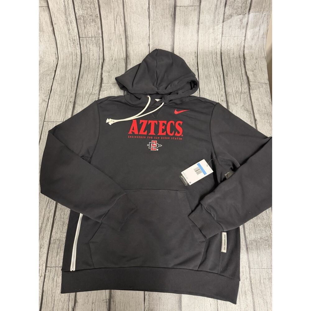 NWT Men’s Nike San Diego State Aztecs Sideline Standard Issue Hoodie Black Mediu